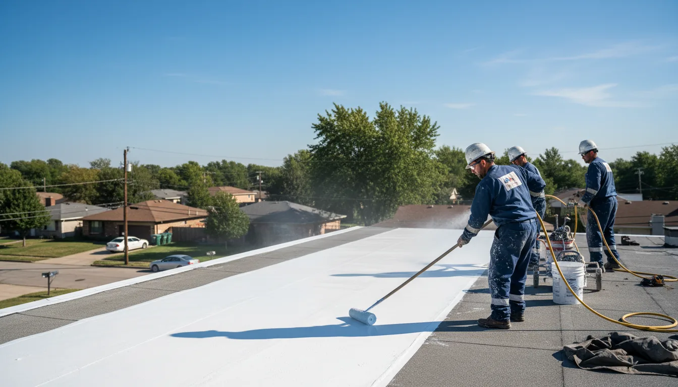 Commercial roof coating in Sprakers, NY near me